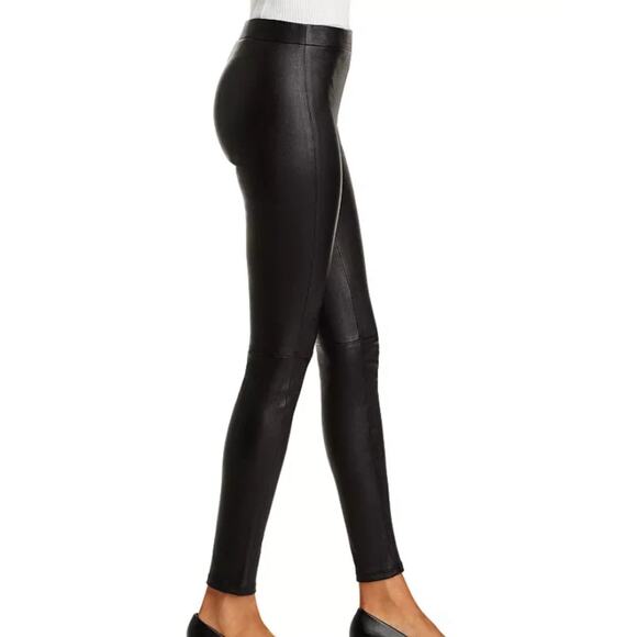 Theory Adbelle Leather Pants High Waist Leggings 6 - Picture 1 of 5